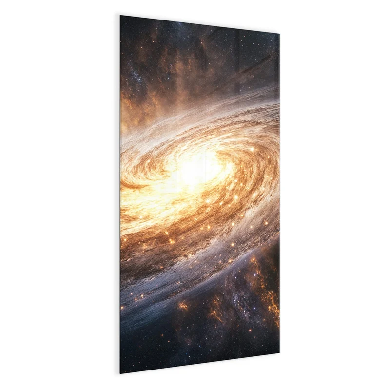 Magnettafel - Goldene Spiralgalaxie