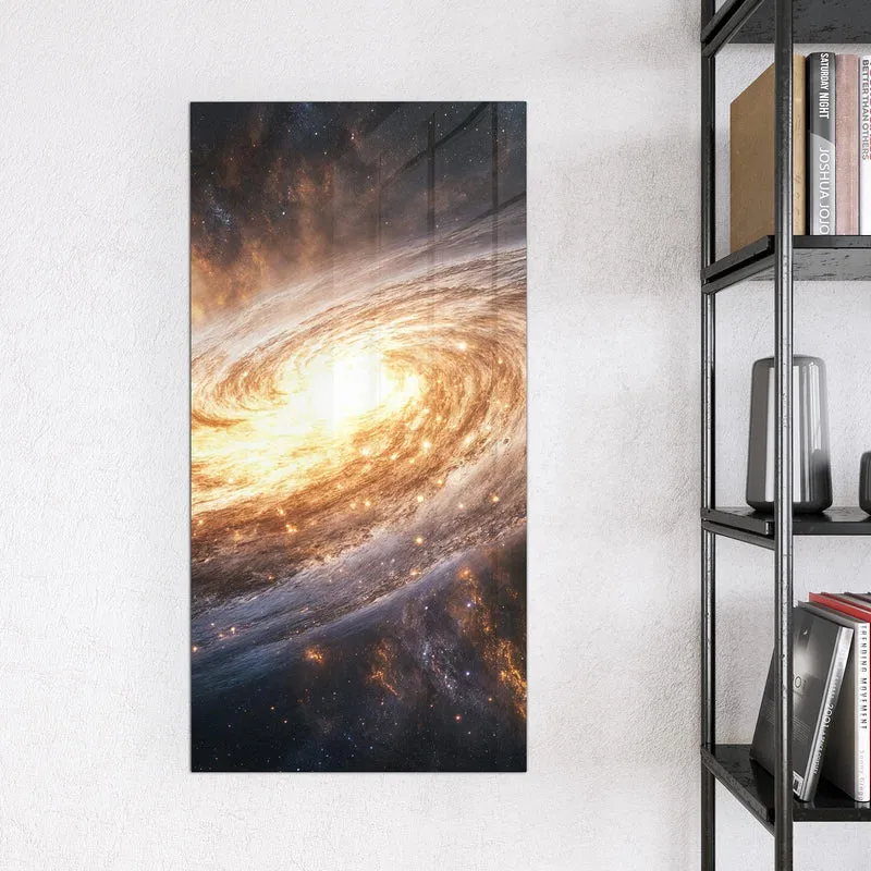 Magnettafel - Goldene Spiralgalaxie