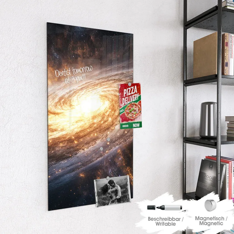 Magnettafel - Goldene Spiralgalaxie