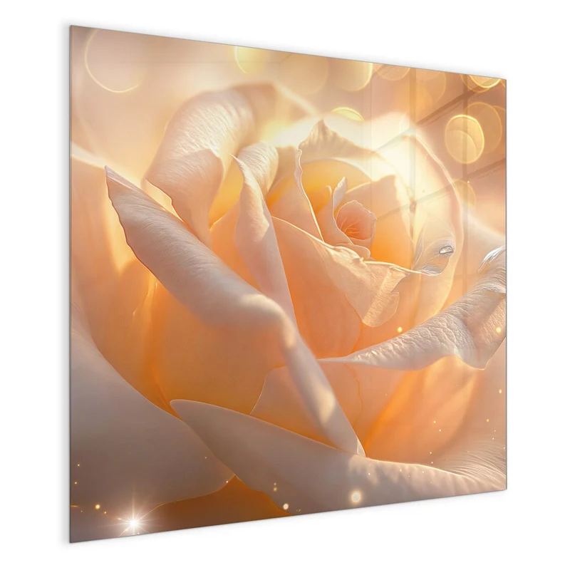 Magnettafel - Apricotfarbene Rose