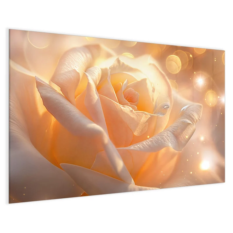 Magnettafel - Apricotfarbene Rose
