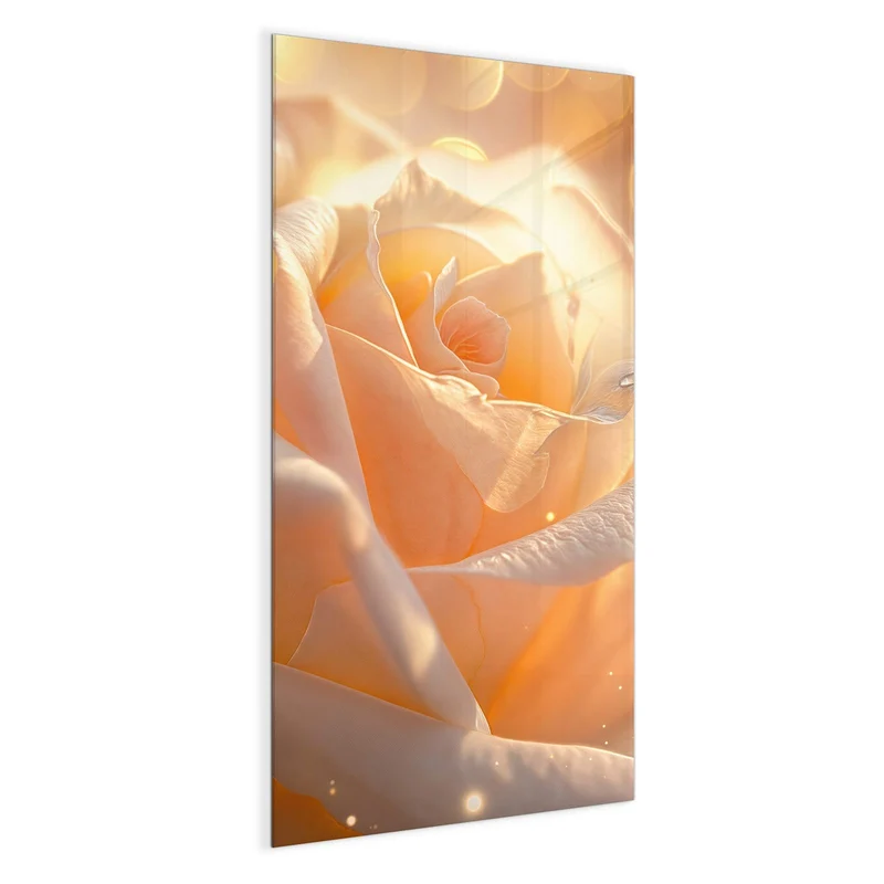 Magnettafel - Apricotfarbene Rose