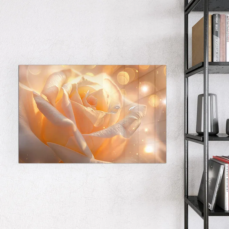 Magnettafel - Apricotfarbene Rose