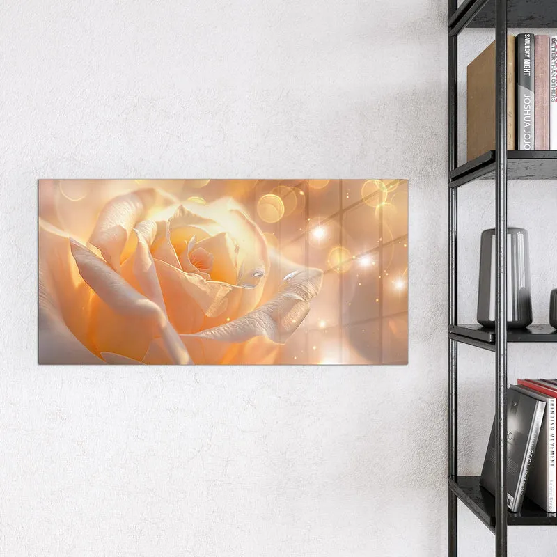 Magnettafel - Apricotfarbene Rose