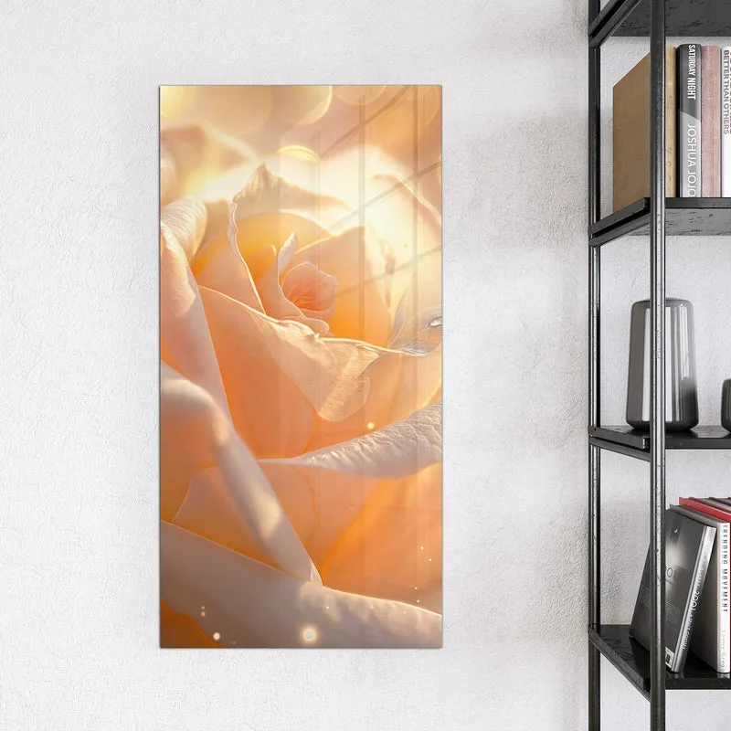 Magnettafel - Apricotfarbene Rose