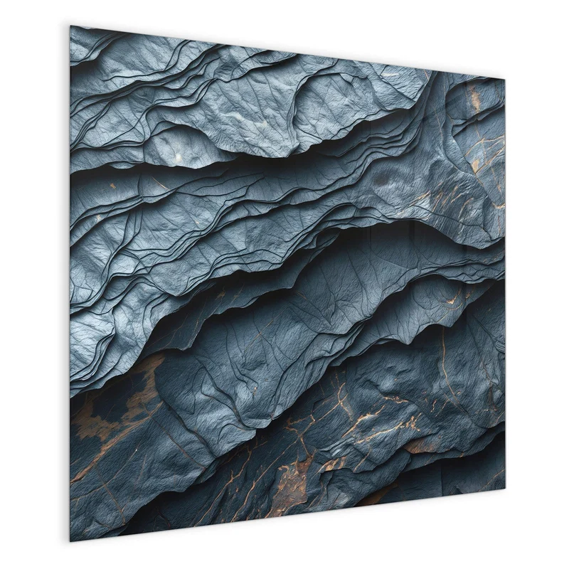 Magnettafel - Blaue Gesteinsschichten