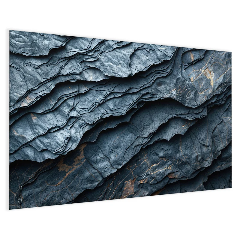 Magnettafel - Blaue Gesteinsschichten