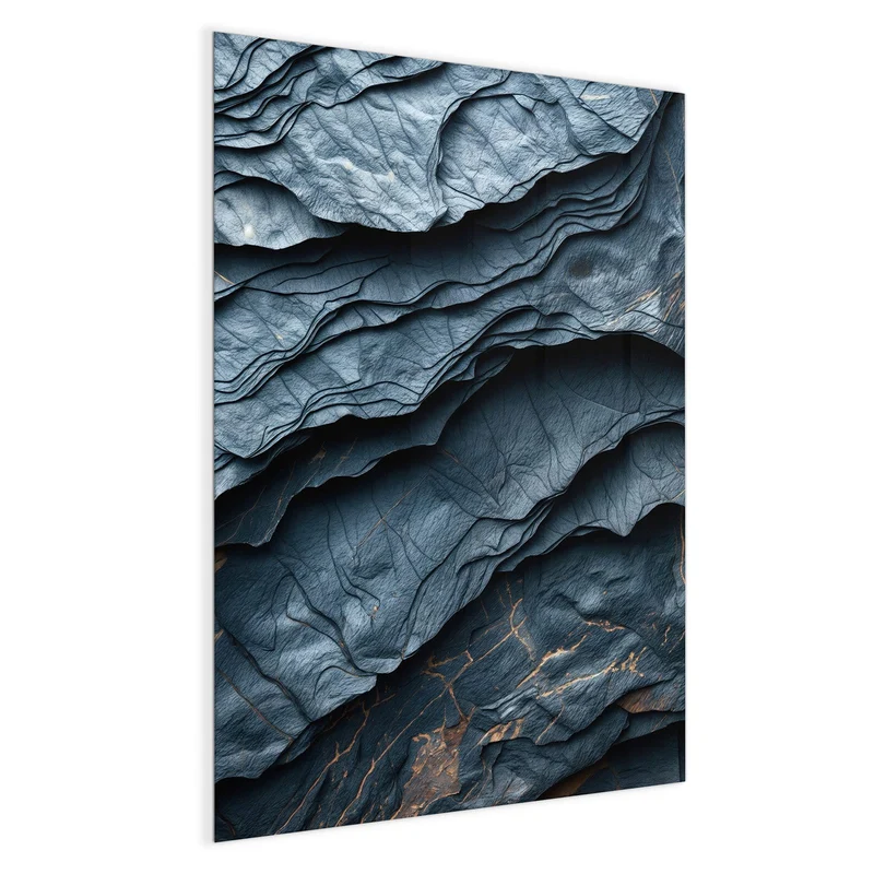 Magnettafel - Blaue Gesteinsschichten
