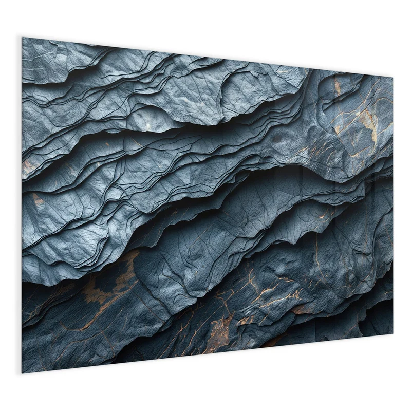 Magnettafel - Blaue Gesteinsschichten