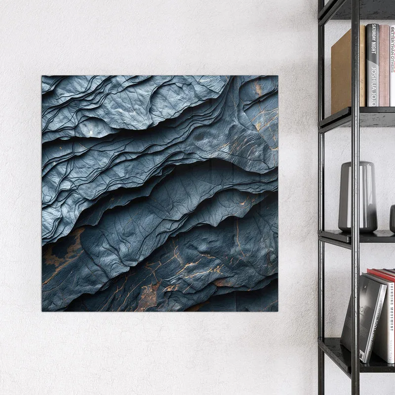 Magnettafel - Blaue Gesteinsschichten