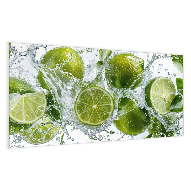 Magnettafel - Limetten mit Blättern