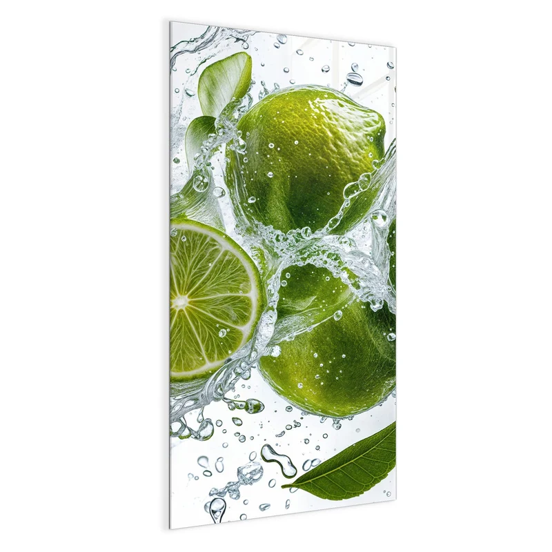 Magnettafel - Limetten mit Blättern