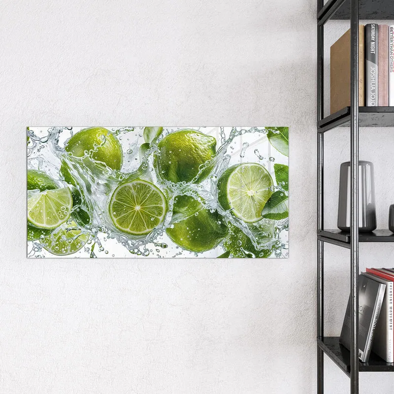 Magnettafel - Limetten mit Blättern