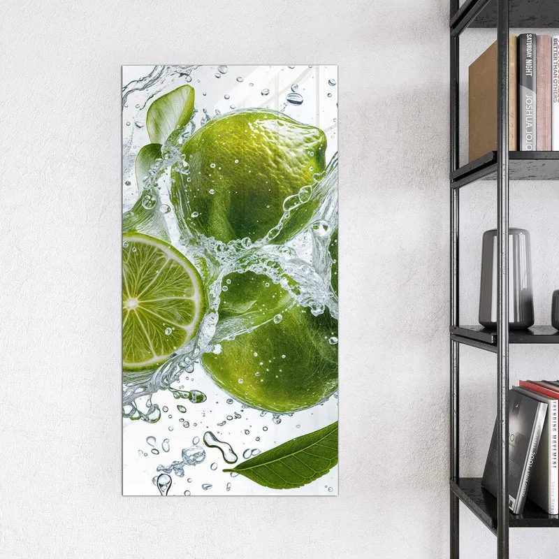 Magnettafel - Limetten mit Blättern