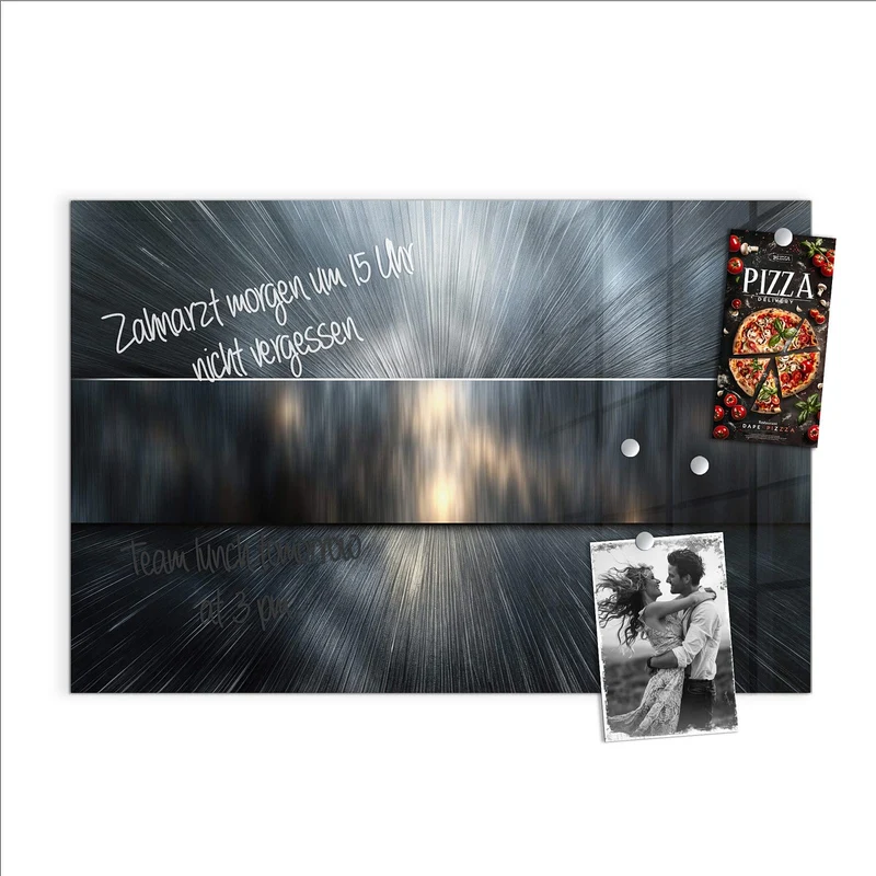 Magnettafel - Silberne Lichtstrahlen
