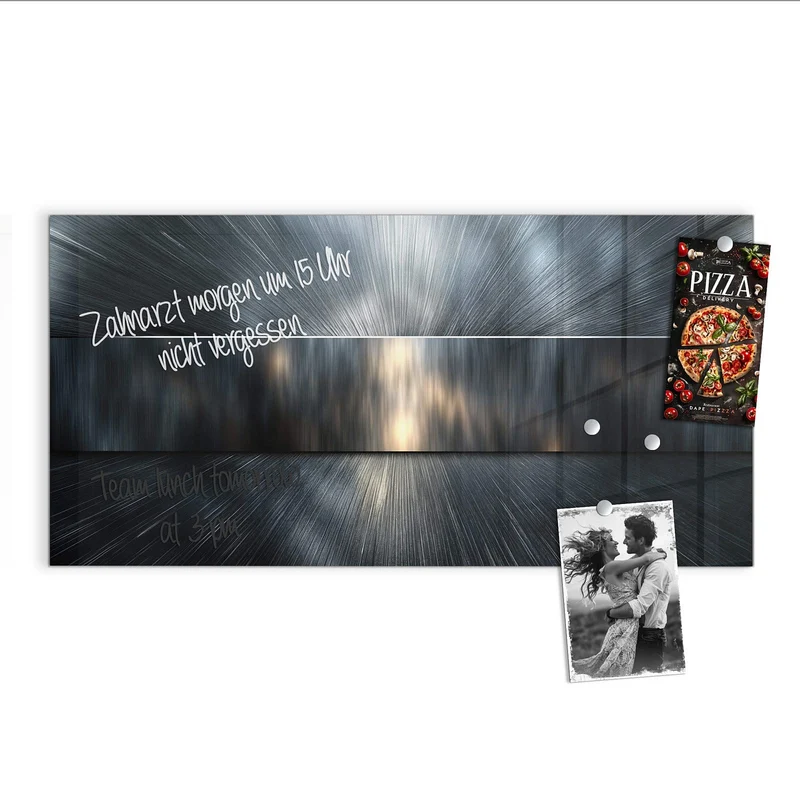 Magnettafel - Silberne Lichtstrahlen