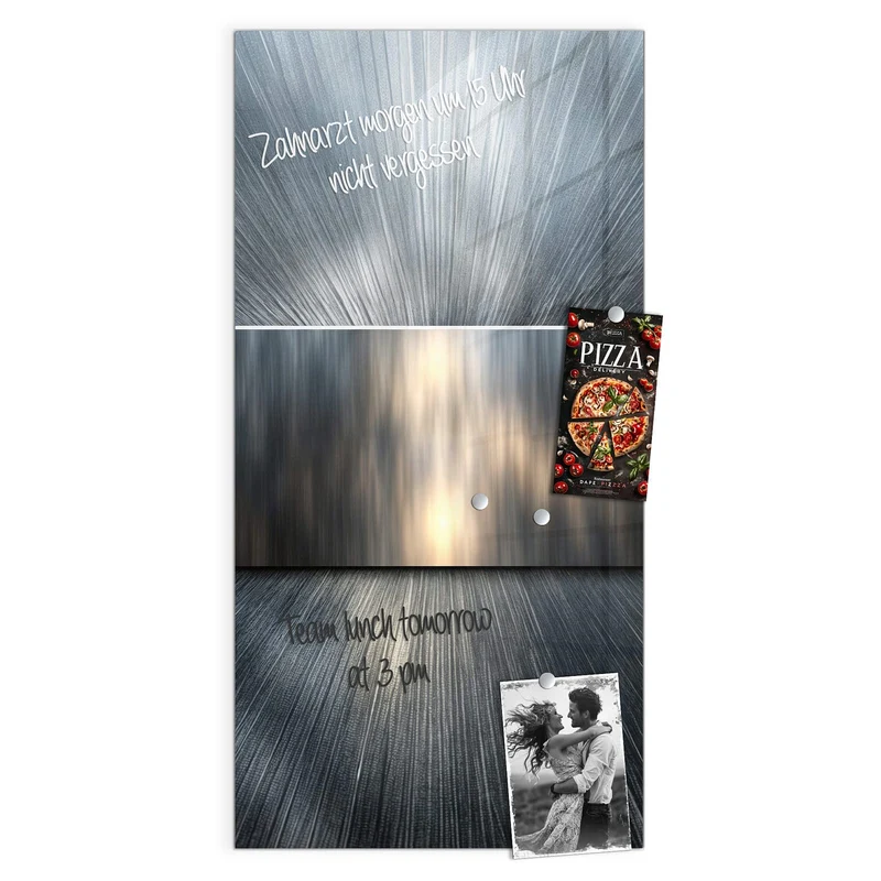Magnettafel - Silberne Lichtstrahlen
