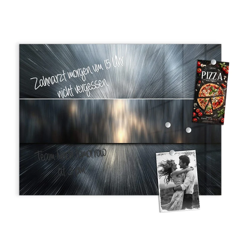Magnettafel - Silberne Lichtstrahlen