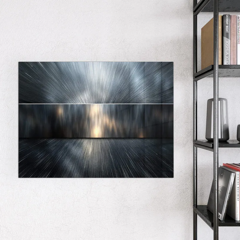 Magnettafel - Silberne Lichtstrahlen