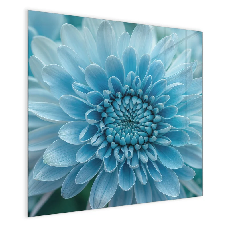 Magnettafel - Blüte mit Türkiskern