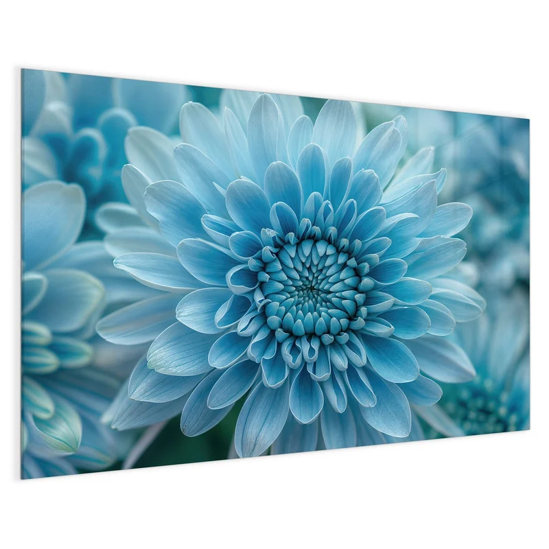 Magnettafel - Blüte mit Türkiskern