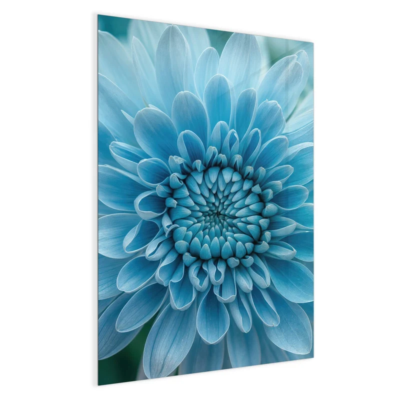 Magnettafel - Blüte mit Türkiskern