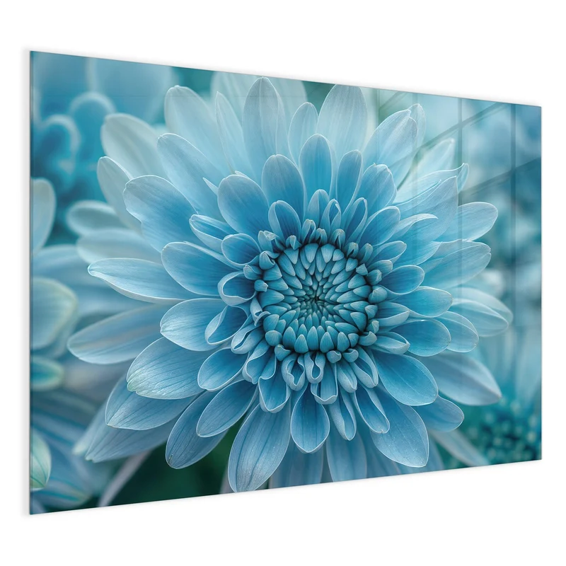 Magnettafel - Blüte mit Türkiskern