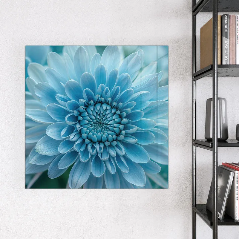 Magnettafel - Blüte mit Türkiskern