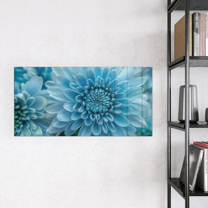 Magnettafel - Blüte mit Türkiskern