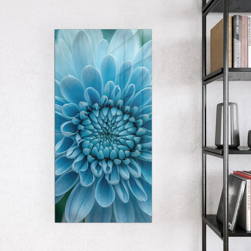 Magnettafel - Blüte mit Türkiskern