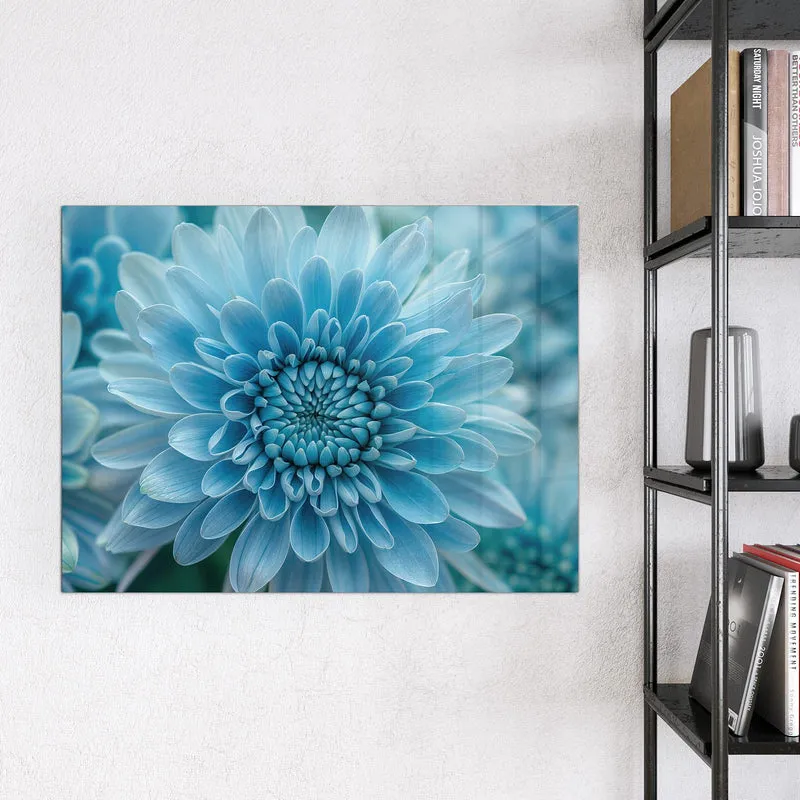 Magnettafel - Blüte mit Türkiskern