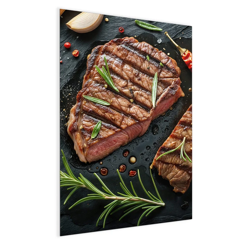 Magnettafel - Saftiges Rosmarinsteak