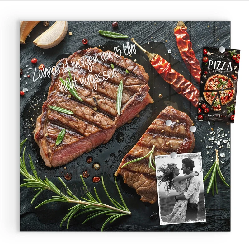 Magnettafel - Saftiges Rosmarinsteak