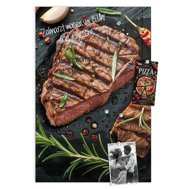Magnettafel - Saftiges Rosmarinsteak