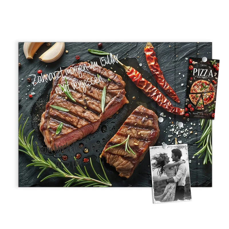 Magnettafel - Saftiges Rosmarinsteak