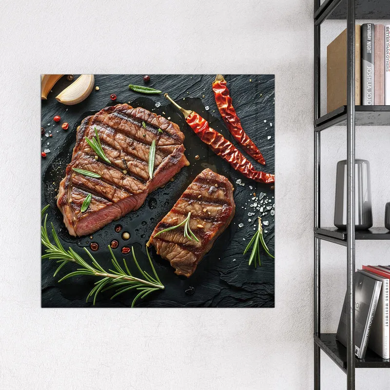 Magnettafel - Saftiges Rosmarinsteak