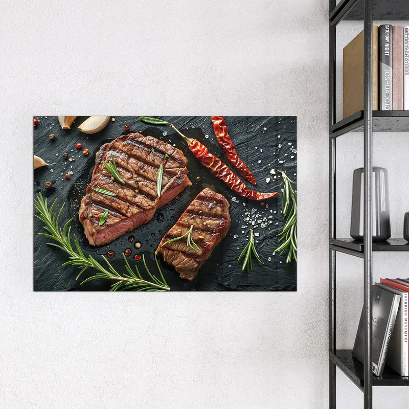 Magnettafel - Saftiges Rosmarinsteak