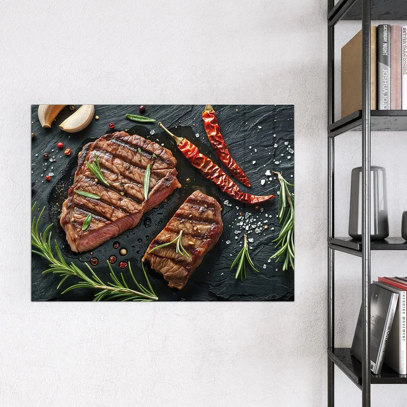 Magnettafel - Saftiges Rosmarinsteak