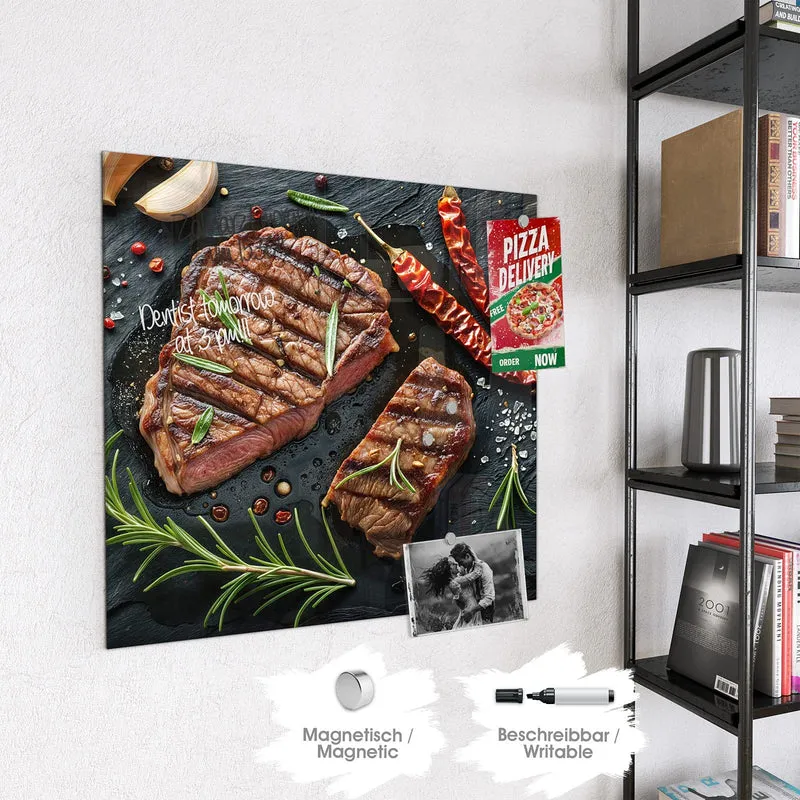 Magnettafel - Saftiges Rosmarinsteak