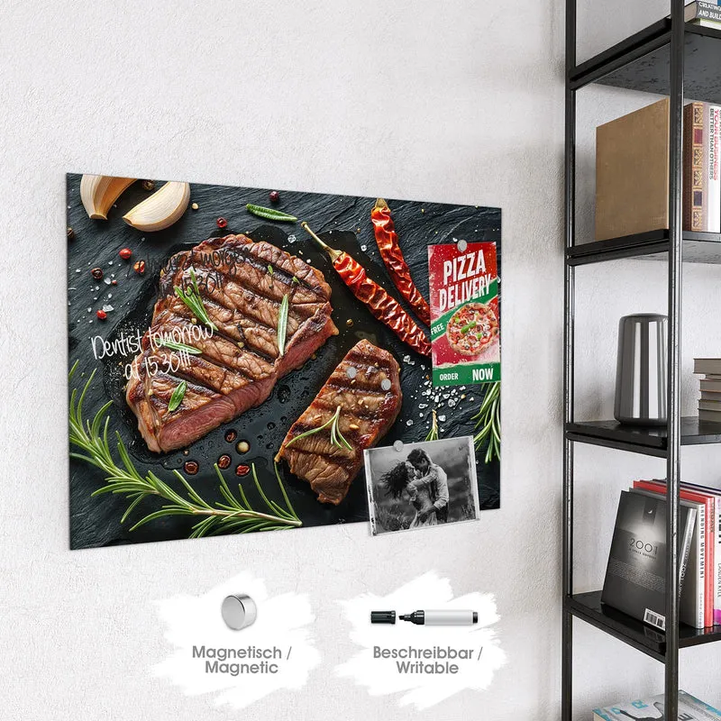 Magnettafel - Saftiges Rosmarinsteak