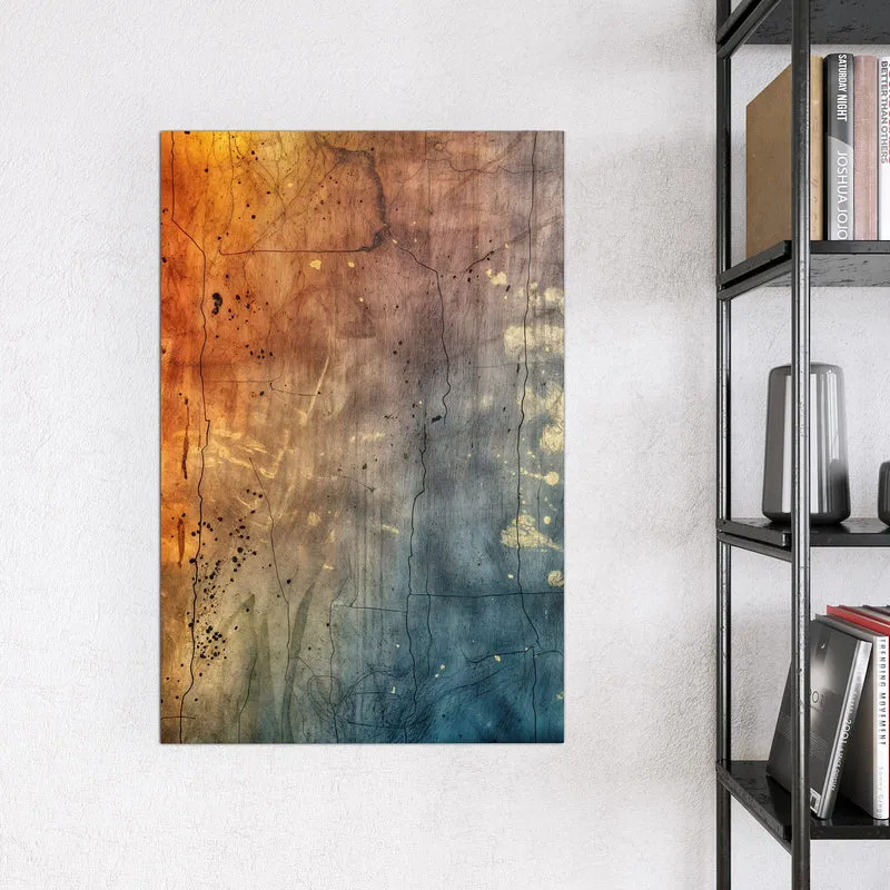 Magnettafel - Rostrot und Blaugrau
