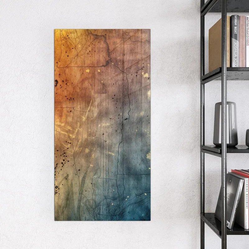Magnettafel - Rostrot und Blaugrau