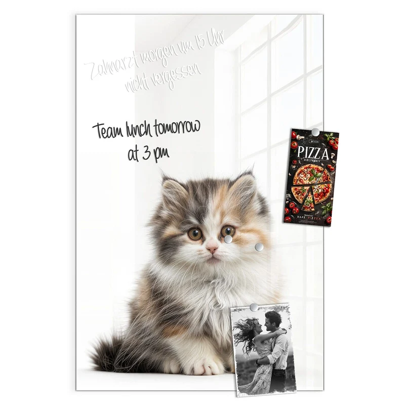 Magnettafel - Flauschige Katze