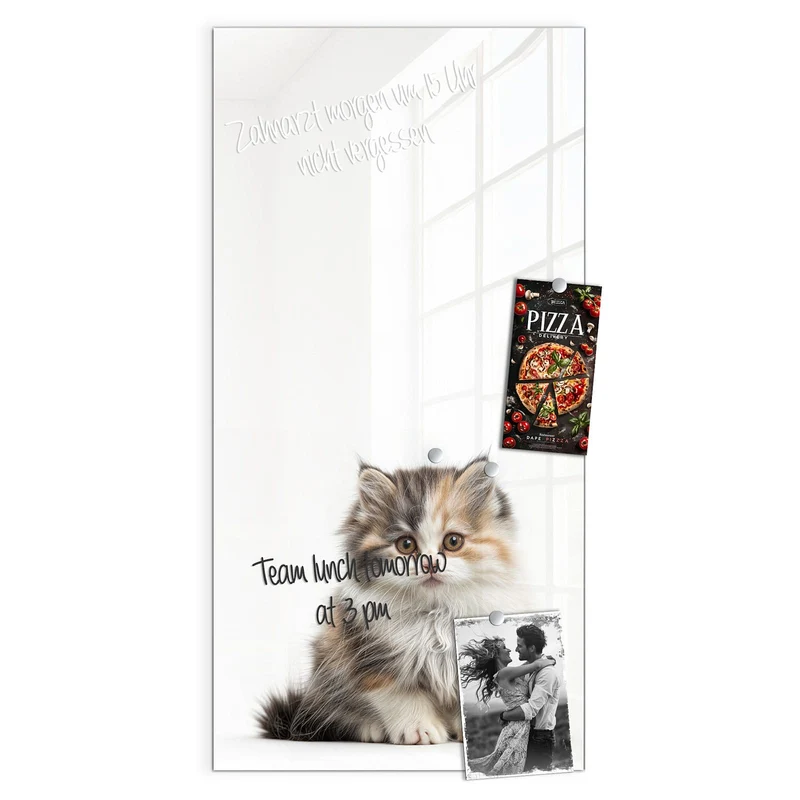 Magnettafel - Flauschige Katze