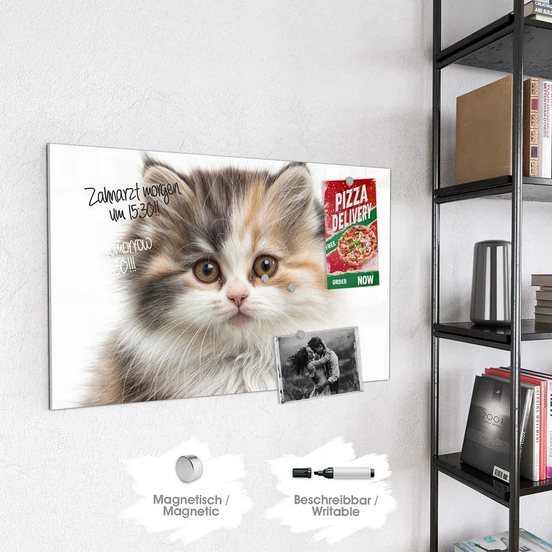 Magnettafel - Flauschige Katze