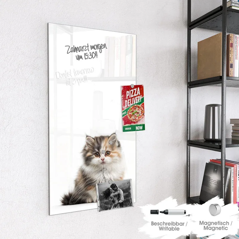 Magnettafel - Flauschige Katze