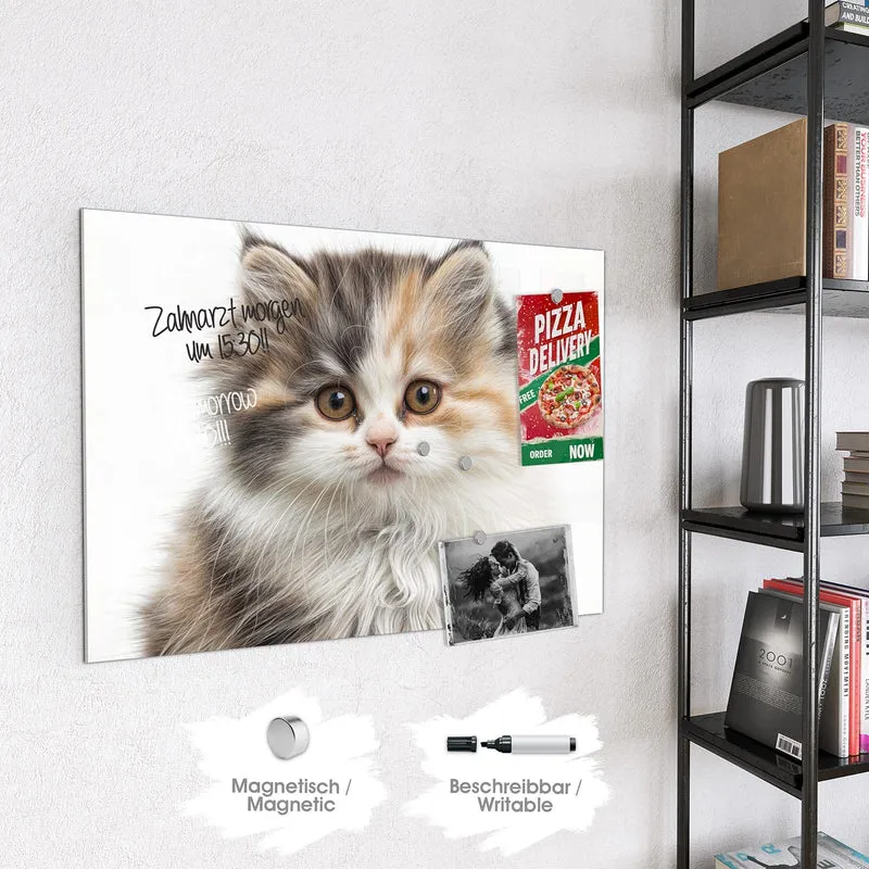 Magnettafel - Flauschige Katze
