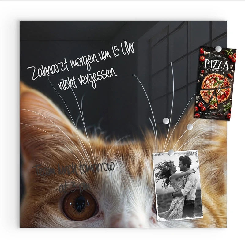 Magnettafel - Katze mit Bernsteinaugen