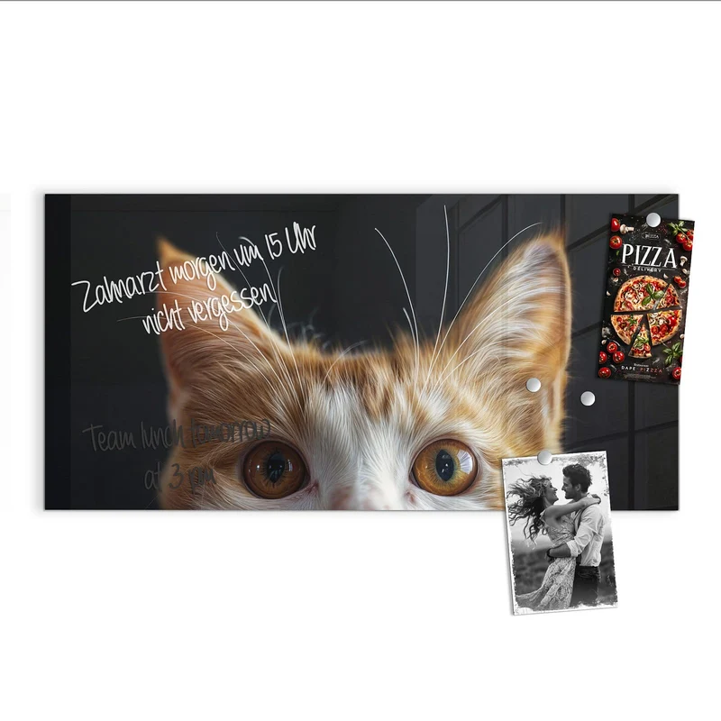 Magnettafel - Katze mit Bernsteinaugen