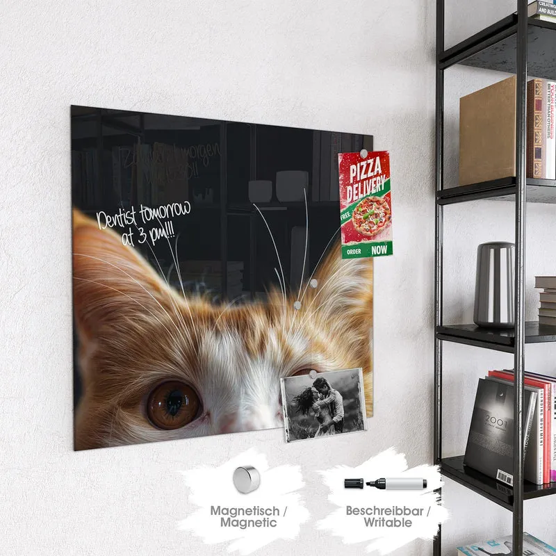Magnettafel - Katze mit Bernsteinaugen